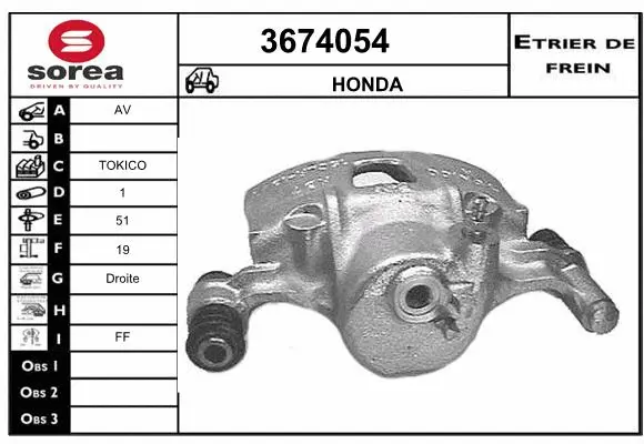 Brake Caliper (3674054)