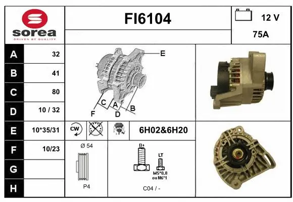 Alternator (FI6104)