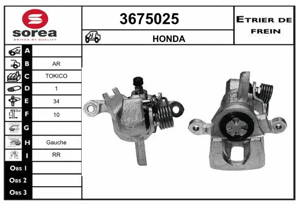 Brake Caliper (3675025)