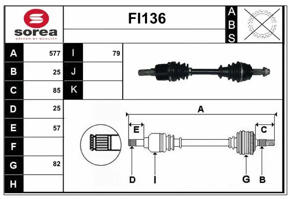 Drive Shaft (FI136)