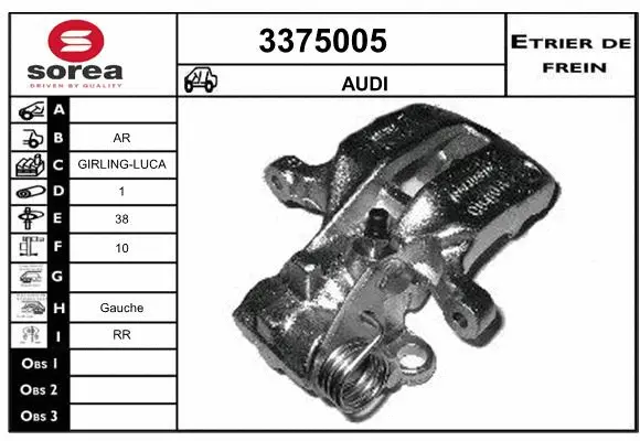 Brake Caliper (3375005)
