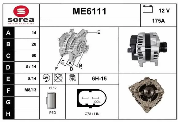 Alternator (ME6111)