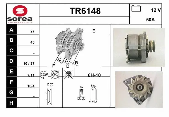 Alternator (TR6148)