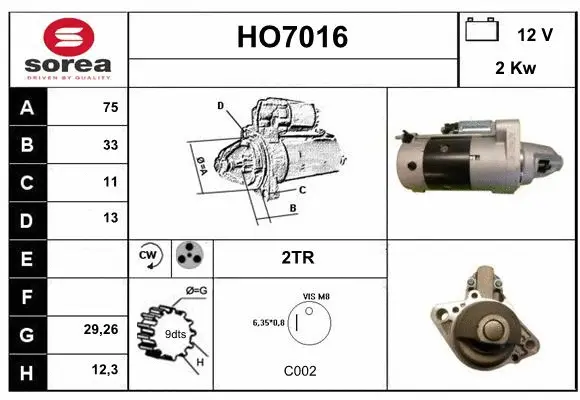 Starter (HO7016)