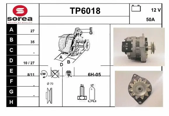 Alternator (TP6018)