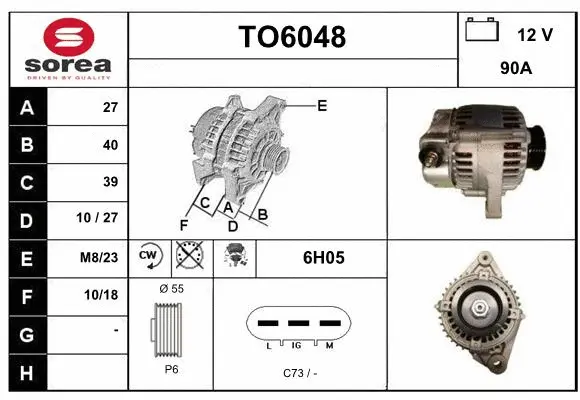 Alternator (TO6048)