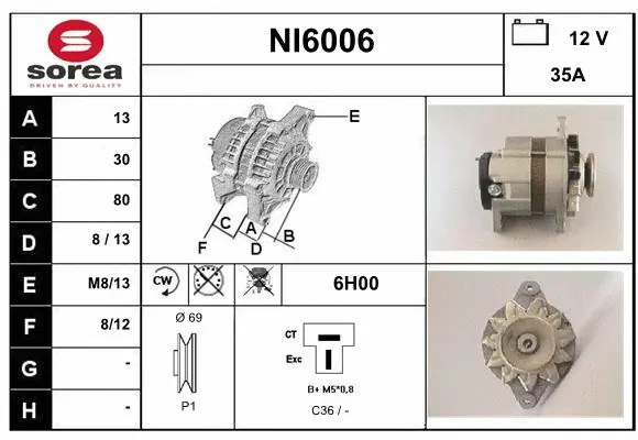 Alternator (NI6006)
