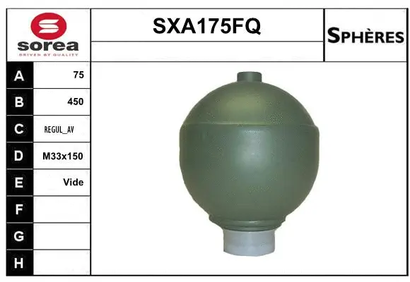 Pressure Accumulator, pneumatic suspension (SXA175FQ)