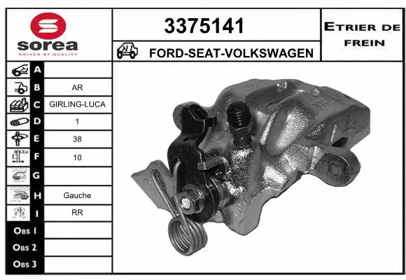 Brake Caliper (3375141)