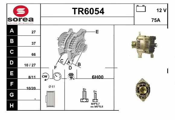 Alternator (TR6054)