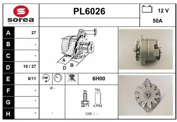 Alternator (PL6026)