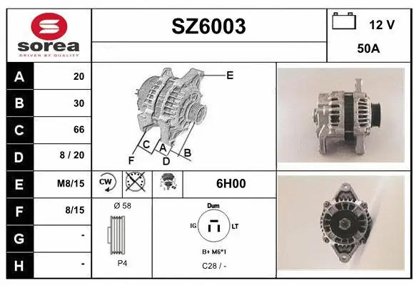 Alternator (SZ6003)