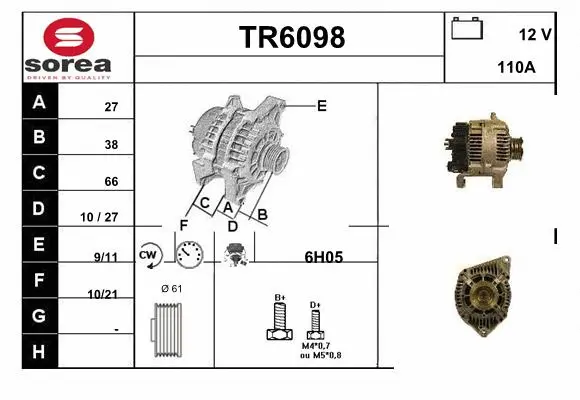 Alternator (TR6098)
