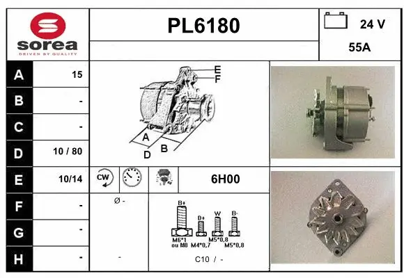 Alternator (PL6180)