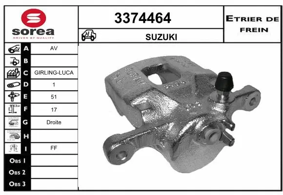 Brake Caliper (3374464)