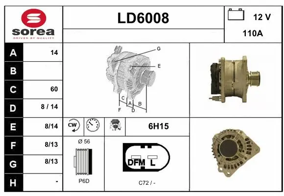 Alternator (LD6008)