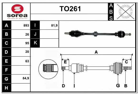 Drive Shaft (TO261)