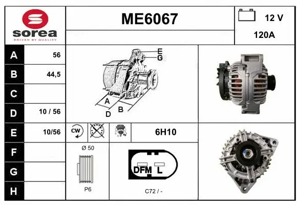 Alternator (ME6067)