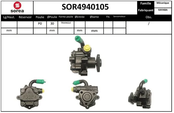 Hydraulic Pump, steering (SOR4940105)