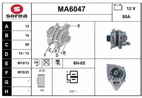 Alternator (MA6047)