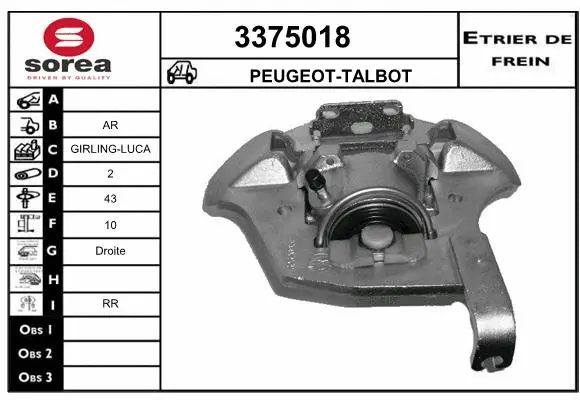 Brake Caliper (3375018)