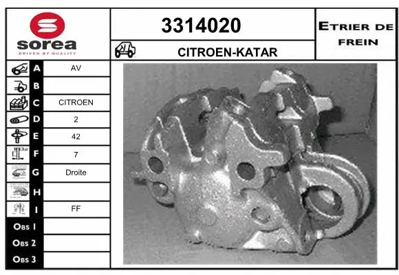 Brake Caliper (3314020)