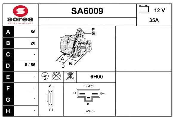 Alternator (SA6009)