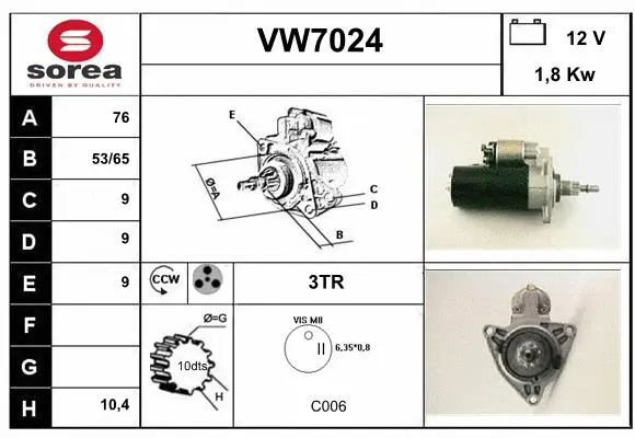 Starter (VW7024)
