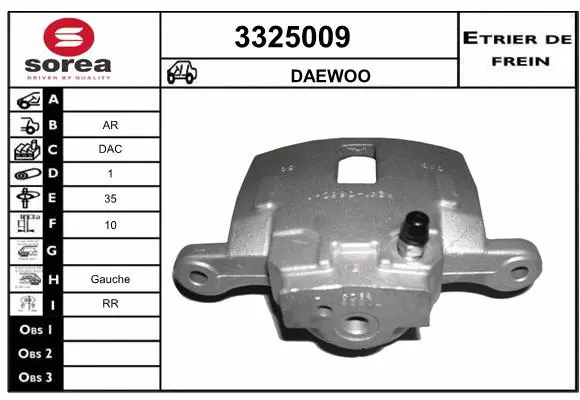 Brake Caliper (3325009)