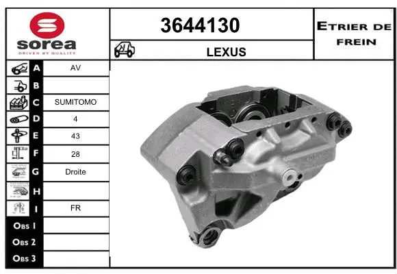 Brake Caliper (3644130)