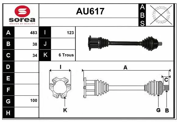 Drive Shaft (AU617)
