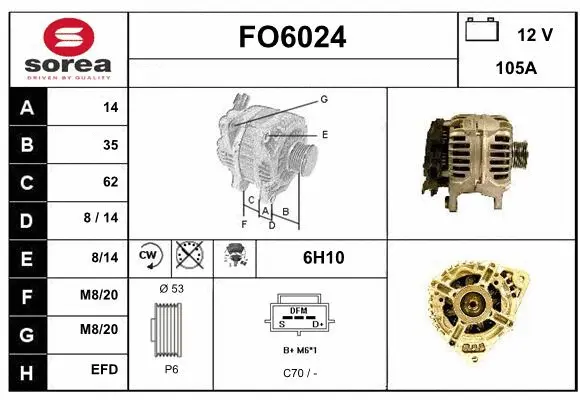 Alternator (FO6024)