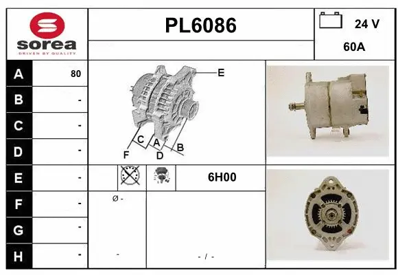Alternator (PL6086)