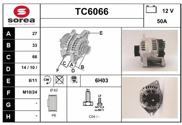 Alternator (TC6066)