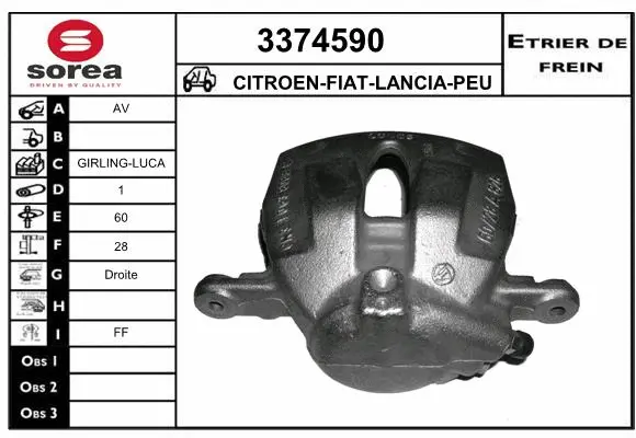Brake Caliper (3374590)