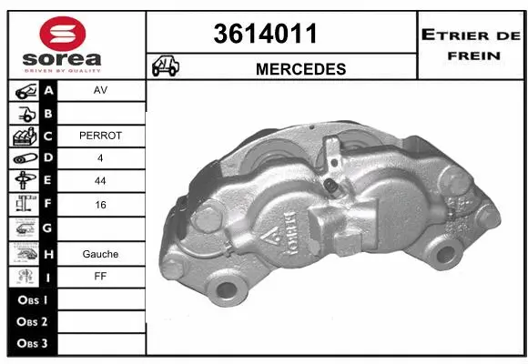 Brake Caliper (3614011)