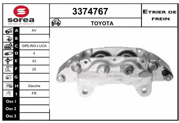 Brake Caliper (3374767)