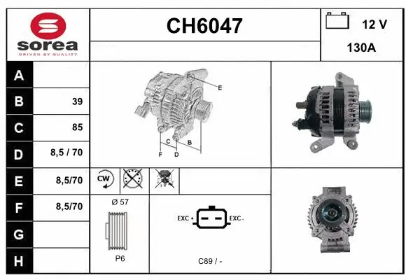 Alternator (CH6047)