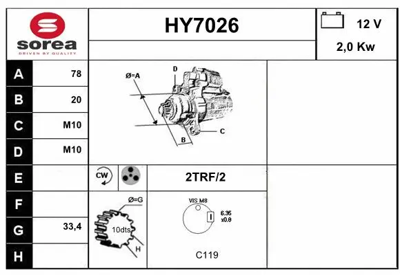 Starter (HY7026)