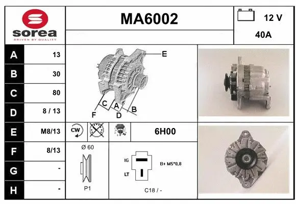 Alternator (MA6002)