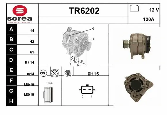 Alternator (TR6202)