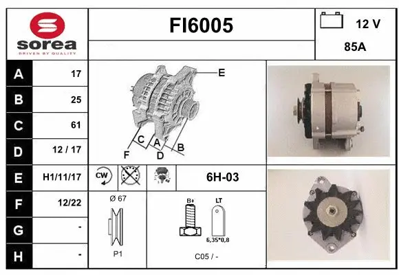Alternator (FI6005)