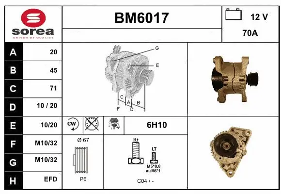 Alternator (BM6017)