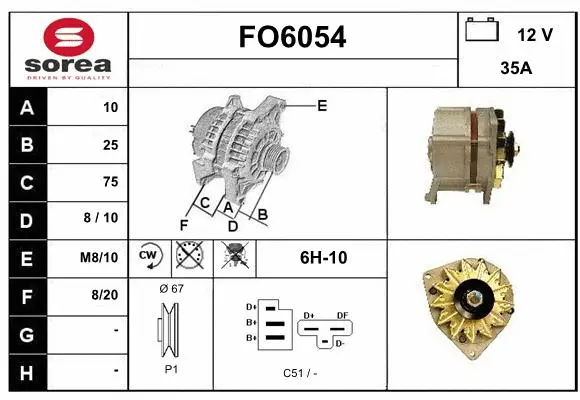 Alternator (FO6054)