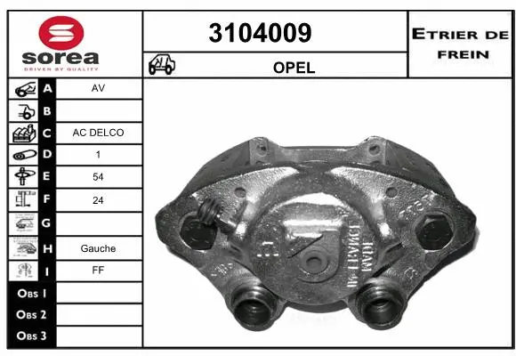 Brake Caliper (3104009)