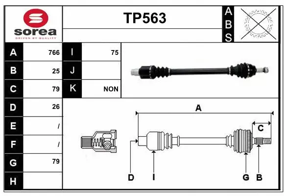 Drive Shaft (TP563)