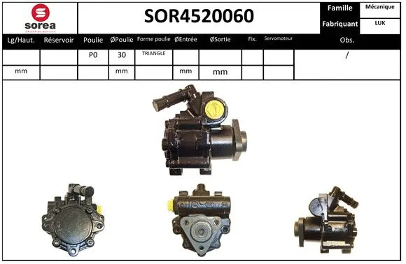 Hydraulic Pump, steering (SOR4520060)