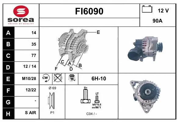 Alternator (FI6090)