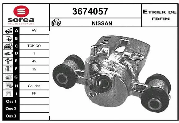 Brake Caliper (3674057)