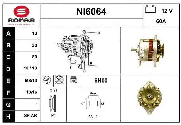 Alternator (NI6064)
